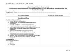 IQB Aufgabenbewertung Deutschabitur
