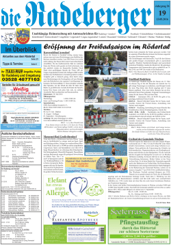 Ausgabe 19/2016 - die Radeberger