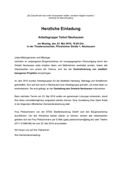 Herzliche Einladung - Neuhausen Enzkreis