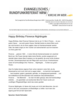 Happy Birthday Florence Nightingale
