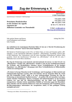 Zug der Erinnerung e. V.