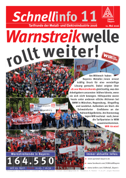 Schnellinfo 11 - IG Metall Bayern