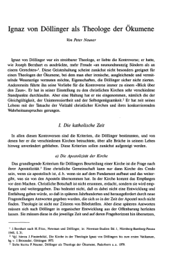 Ignaz von D&ouml;llinger als Theologe der &Ouml;kumene