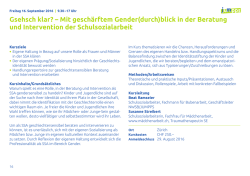Gsehsch klar? &ndash; Mit gesch&auml;rftem Gender(durch)blick in der