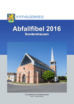 Abfallfibel 2016 - Sondershausen