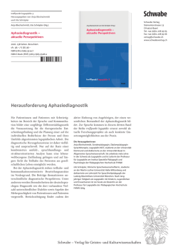 Herausforderung Aphasiediagnostik