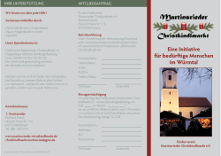 Informationsblatt - Martinsrieder Christkindlmarkt eV