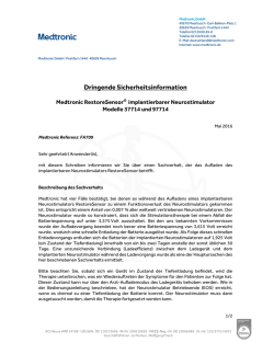 Dringende Sicherheitsinformation