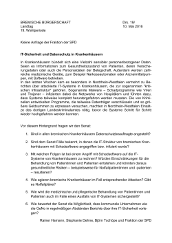 IT-Sicherheit und Datenschutz in Krankenh&auml;usern
