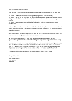 ein aktueller Lagebericht zum Umbau