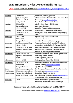 Infos - Fischers