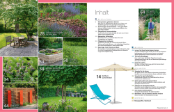 Inhalt - Mein sch&ouml;ner Garten