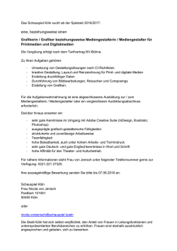 eine, beziehungsweise einen Grafikerin / Grafiker