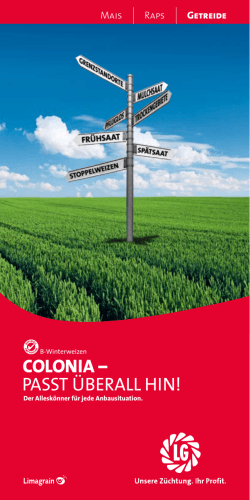 colonia – passt überall hin!