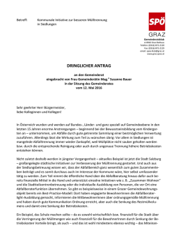 dringlicher antrag