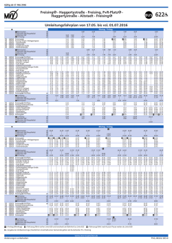 Fahrplan - FOS/BOS Freising