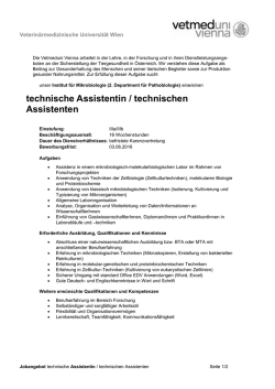 Institut f&uuml;r Mikrobiologie - Veterin&auml;rmedizinische Universit&auml;t Wien