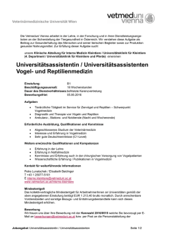 Interne Medizin Kleintiere, Vogel