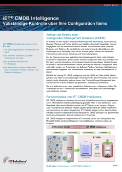 iET&reg; CMDB Intelligence