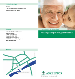 Gutartige Vergr&ouml;&szlig;erung der Prostata