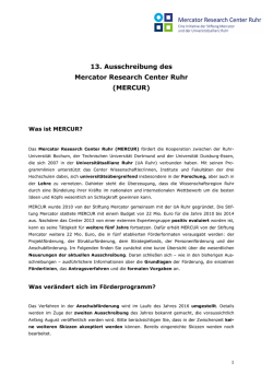 Aktuelle Ausschreibung
