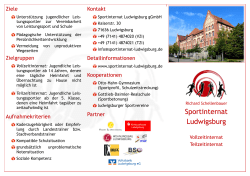 Info-​Flyer - Sportinternat Ludwigsburg