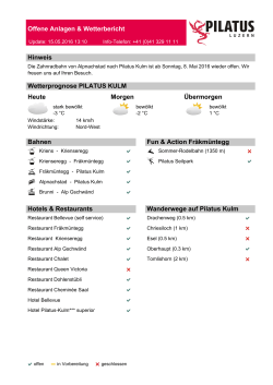 Offene Anlagen & Wetterbericht Hinweis