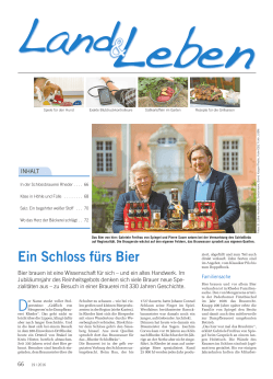 Ein Schloss fürs Bier - Landwirtschaftliches Wochenblatt Westfalen