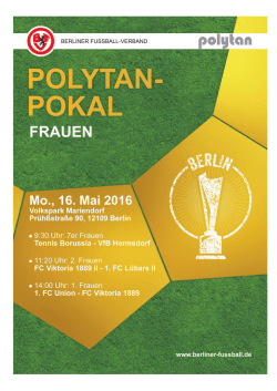 Die Finalspiele des Polytan-Pokals 2016 auf einen Blick
