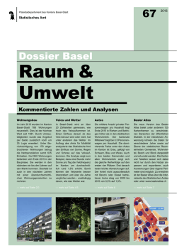 Dossier Nr. 67 liegt vor - Statistisches Amt - Kanton Basel