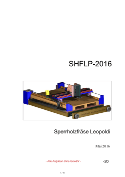 SHFLP-2016-20 Plan u. Kalkulation
