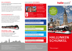 Hallunken-Schunkel - Stadtmarketing Halle
