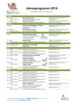 herunterladen - und Vogelschutzverein Rapperswil-Jona