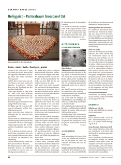 Heiliggeist &ndash; Pastoralraum Grossbasel Ost