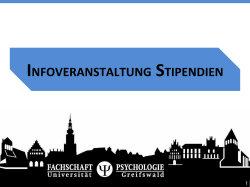 Link zur Präsentation - Fachschaft Psychologie Greifswald