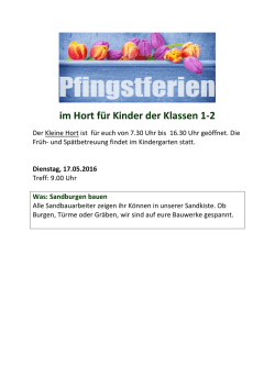 im Hort f&uuml;r Kinder der Klassen 1-2 - Montessori-Schule