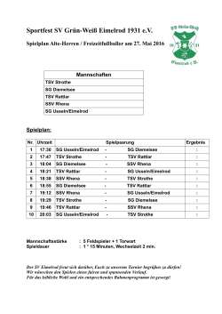 der Spielplan - sv