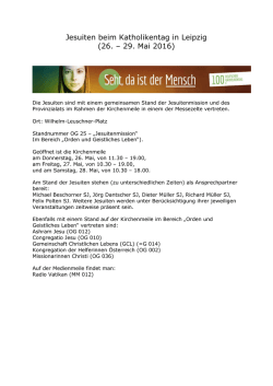 Jesuiten auf dem Katholikentag