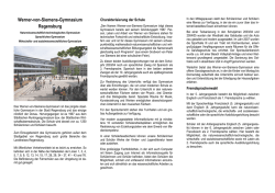 Informationsblatt des WvSG - Werner-von-Siemens