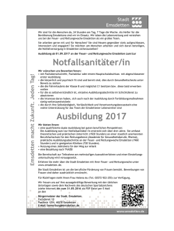 E msde tten mach t Zuk u n ft. Jeden Tag!