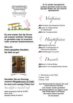 Mittagsmen&uuml; - Schnabels Restaurant