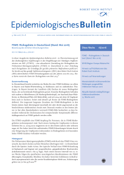 Epidemiologisches Bulletin 18/2016