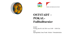 OSTSTADT – POKAL- Fußballturnier