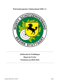 Schützenkreis Waiblingen Württembergischer - SGi