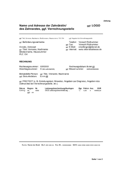 Rechnungsformular PDF
