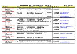 Anschriften- und Telefonverzeichnis Kreis OB-BOT - Kreis 10