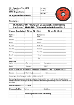 Ori 2016 Nennformular - Automobilclub Aggertal eV
