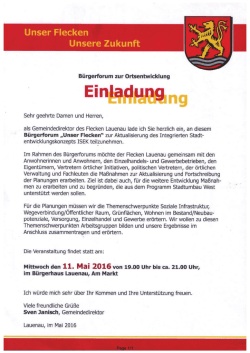 Page 1/1 Unser Flecken Unsere Zukunft