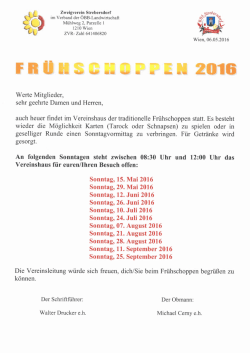 Sonntag,15.~ai2016 Sonntag,29.~ai2016 Sonntag, 12.Juni2016