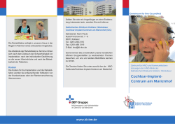 Cochlear-Implant- Centrum am Marienhof